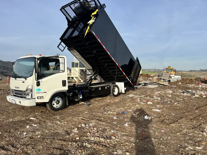 The end of the day. What could not be donated or recycled goes to a licensed site.